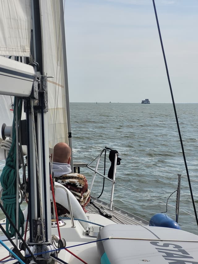 Picture of Freek on deck